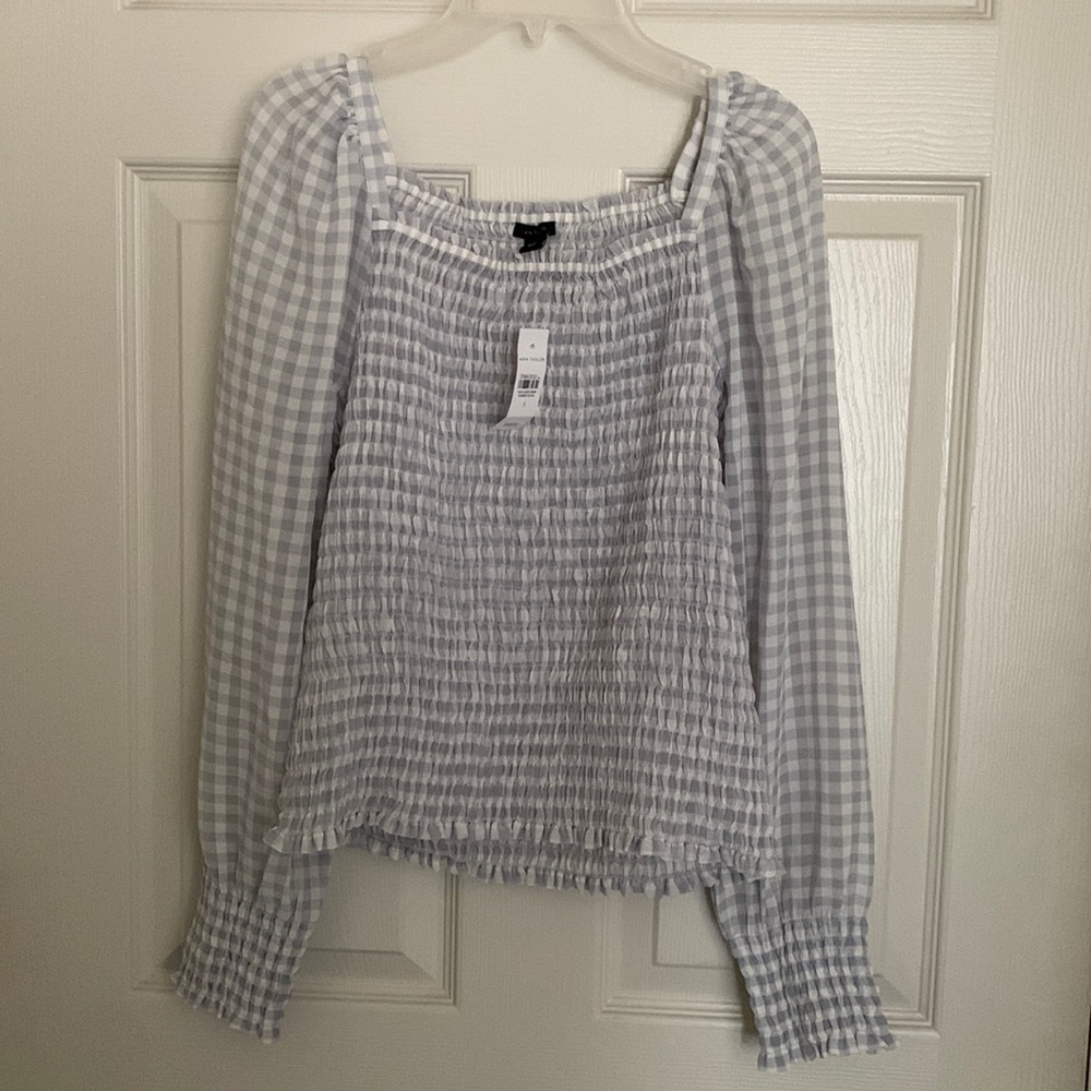 Ann Taylor NWT gingham top